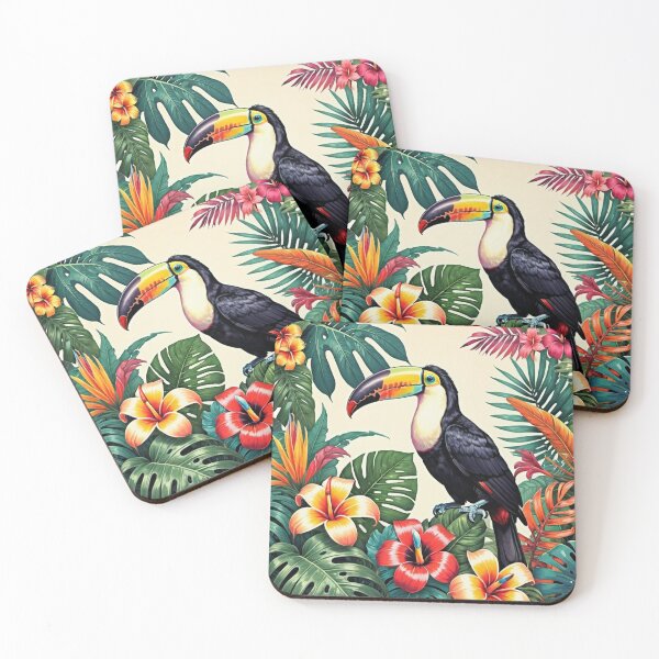 Item preview, Tropical Paradise and Leaves With a Toucan designed and sold by Chonguissa Fashion.
