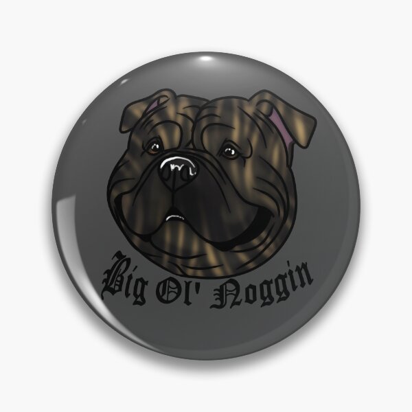 Item preview, ||Big Ol' Noggin|| American Bully Sticker - Black designed and sold by Bullyscape.