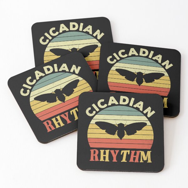 Item preview, Cicadian Rhythm Funny Groovy Retro Sunset 2024 Cicada Pun designed and sold by dbreeze10.