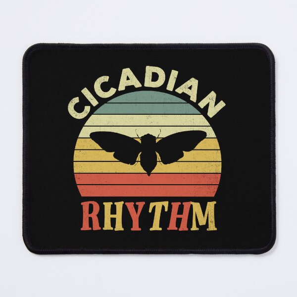 Item preview, Cicadian Rhythm Funny Groovy Retro Sunset 2024 Cicada Pun designed and sold by dbreeze10.