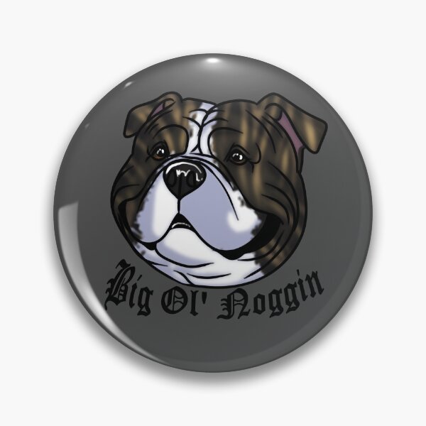 Item preview, ||Big Ol' Noggin|| American Bully Sticker - Black designed and sold by Bullyscape.