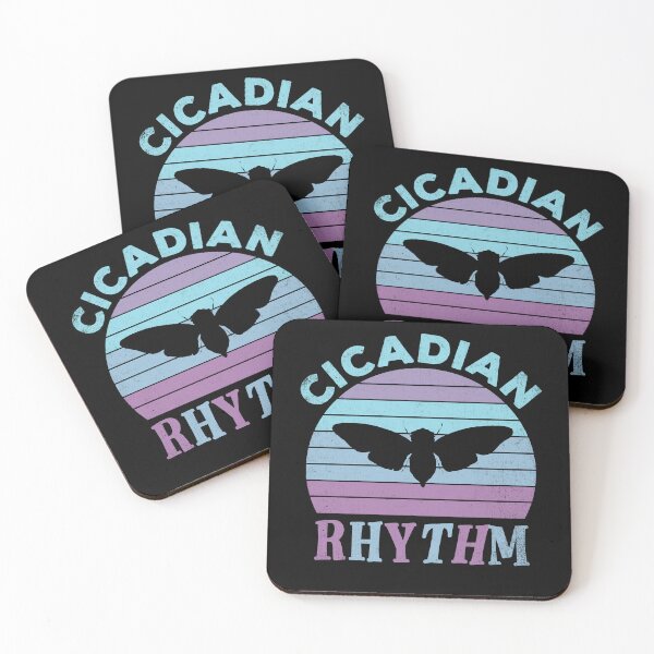 Item preview, Cicadian Rhythm Funny Groovy Retro Sunset Cicada Pun Circadian designed and sold by dbreeze10.