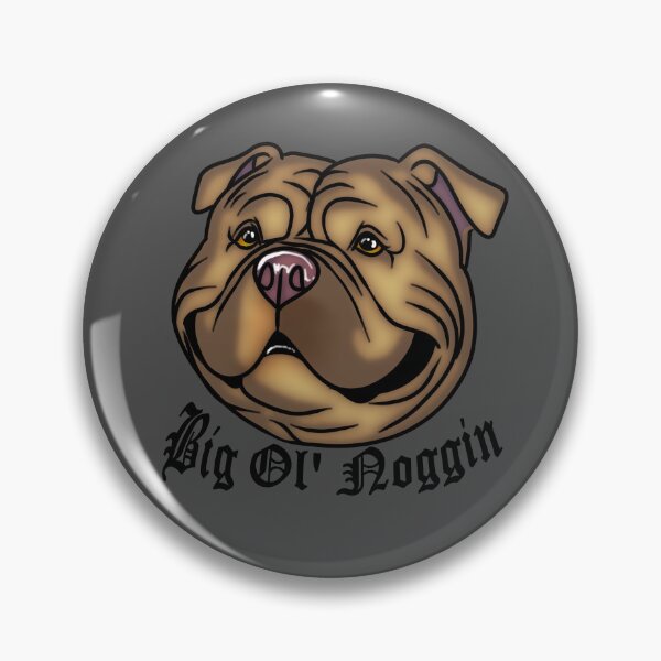 Item preview, ||Big Ol' Noggin|| American Bully Sticker - Champagne designed and sold by Bullyscape.