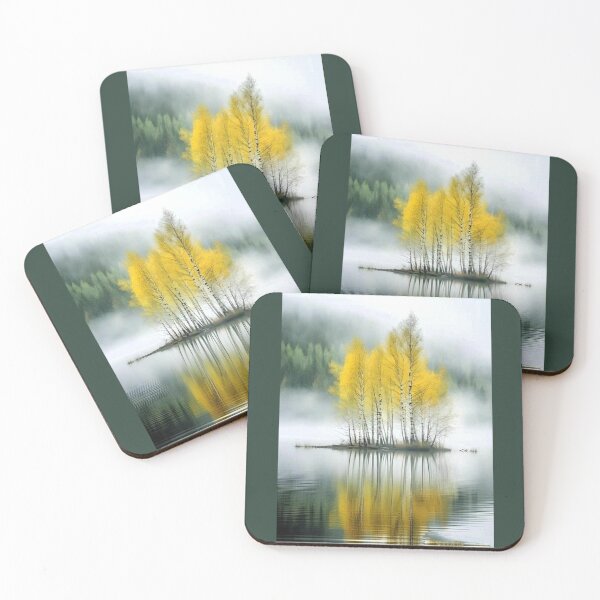 Item preview, tranquil birch  copse  designed and sold by ritusdesigns.