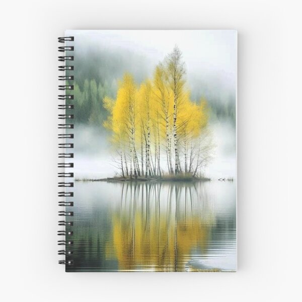 Item preview, tranquil birch  copse  designed and sold by ritusdesigns.