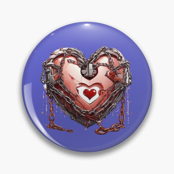 Item preview, Chain Locked Heart  designed and sold by Digiheart.