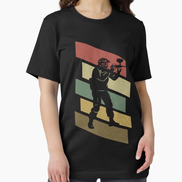 Vista previa del artículo con la obra «Vintage retro Paintball jugador Paintball regalo para hombres», diseñado y vendido por MintedFresh.
