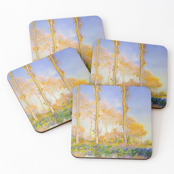Item preview, Claude Monet - Poplars, Autumn, Pink Effect - 1891 designed and sold by dottyshai.