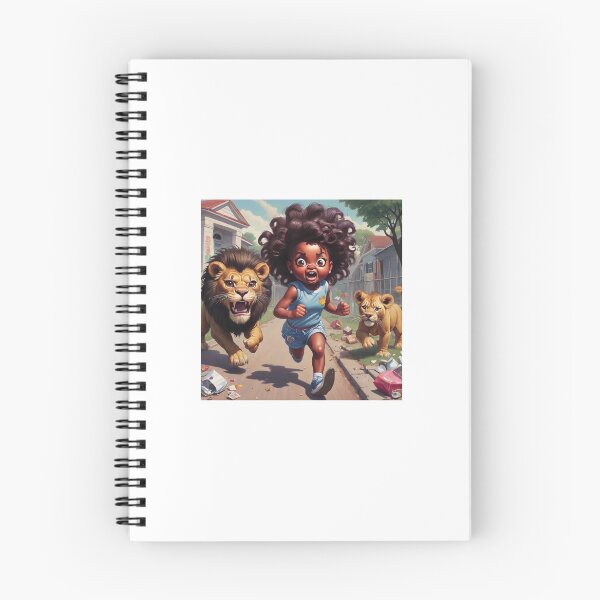 Item preview, Girl chased by lions designed and sold by Jimmylonn.