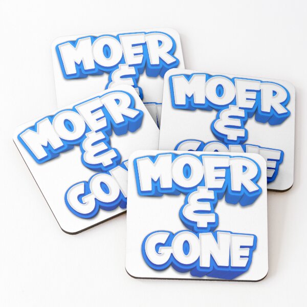 Item preview, Sticker: Moer & Gone designed and sold by HarlemHustle.