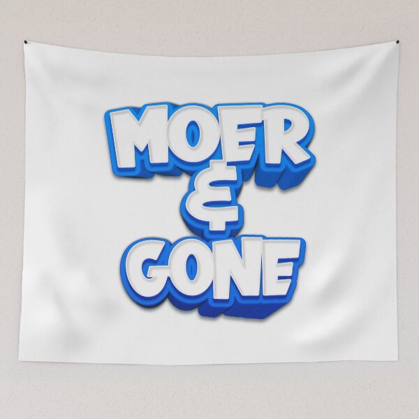 Item preview, Sticker: Moer & Gone designed and sold by HarlemHustle.