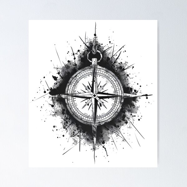Item preview, Grafitti Compass designed and sold by Angry Swan Designs.