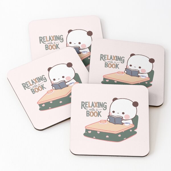 Item preview, Relaxing with a Book | Bubu and Dudu Cute Panda Design | Kawaii Reading Art | Cozy Relaxation Illustration designed and sold by FEBRICAST.