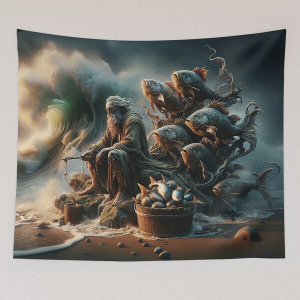 Item preview, Old Fisherman designed and sold by M-Y-A-R-T-.