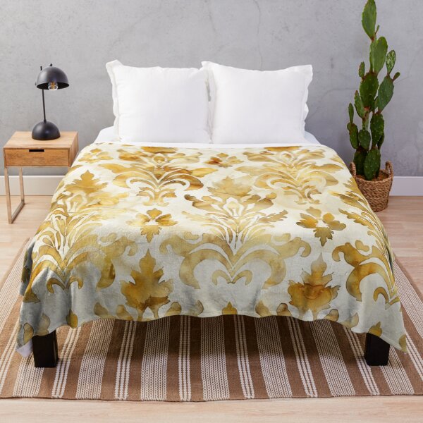 Item preview, SUNLIT SYMPHONY Watercolor Damask designed and sold by Frenchifique.