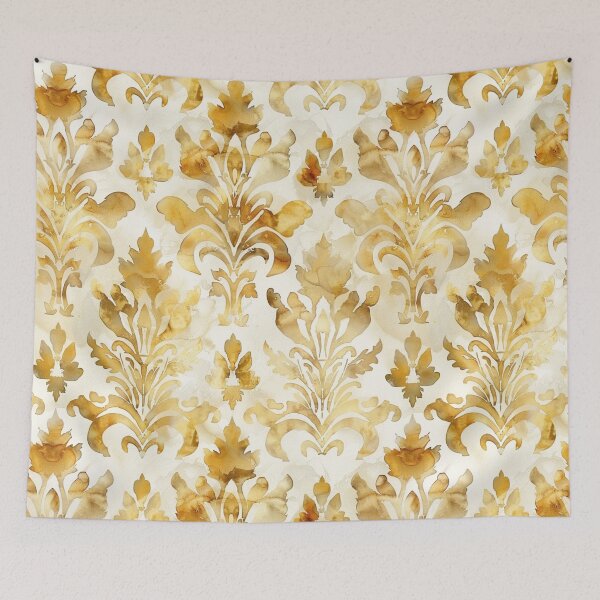 Item preview, SUNLIT SYMPHONY Watercolor Damask designed and sold by Frenchifique.