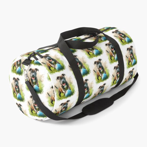 Item preview, Cute Staffy Puppy Playing with Ball designed and sold by MaedK.