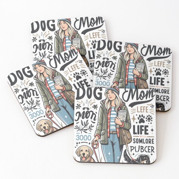 Item preview, Dog Mom Life is Ruff / Dog Mom’s Frosty Furry Friends / Dog Mom Files Fashion and Fidos / Dog Mom Juggling Paws and Papers designed and sold by Dubione2.