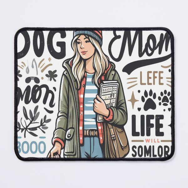 Item preview, Dog Mom Life is Ruff / Dog Mom’s Frosty Furry Friends / Dog Mom Files Fashion and Fidos / Dog Mom Juggling Paws and Papers designed and sold by Dubione2.