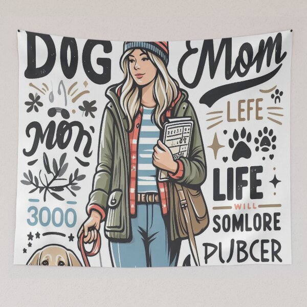 Item preview, Dog Mom Life is Ruff / Dog Mom’s Frosty Furry Friends / Dog Mom Files Fashion and Fidos / Dog Mom Juggling Paws and Papers designed and sold by Dubione2.