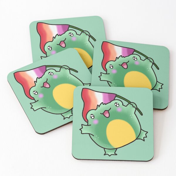 Item preview, Lesbian froggy flag designed and sold by Quacktails.
