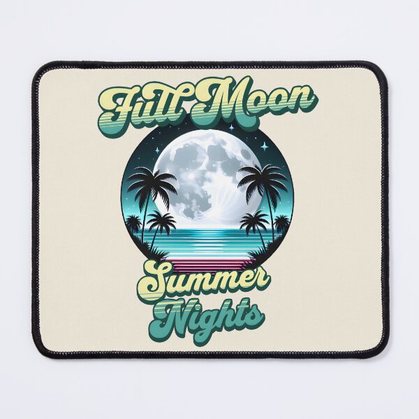 Item preview, Summer Nights Under the Full Moon (Retro Style) designed and sold by Nabucodonoshop.