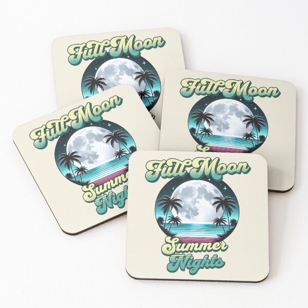 Item preview, Summer Nights Under the Full Moon (Retro Style) designed and sold by Nabucodonoshop.