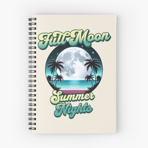 Item preview, Summer Nights Under the Full Moon (Retro Style) designed and sold by Nabucodonoshop.