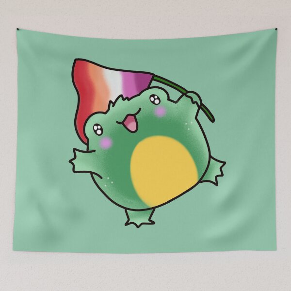 Item preview, Lesbian froggy flag designed and sold by Quacktails.