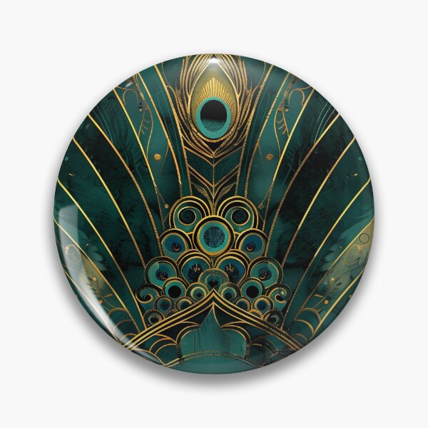 Item preview, Teal Gold Vintage 1920s Style, Luxurious Aesthetic, Glamour Dark Green Gold designed and sold by Vic Torys ☆.