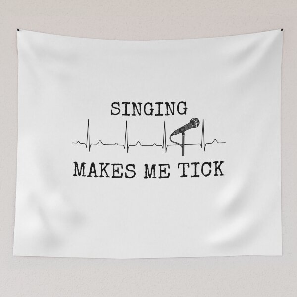 Item preview, Singing Makes Me Tick, Singer Heart Rate Vocalist Musician designed and sold by doodlerob.