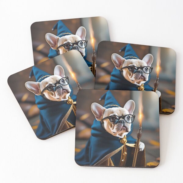 Item preview, Frenchie with the spells designed and sold by Hachiandco.