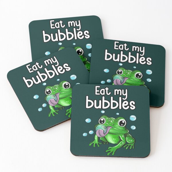 Item preview, Eat My Bubbles Funny Frog designed and sold by BeataY6Art.