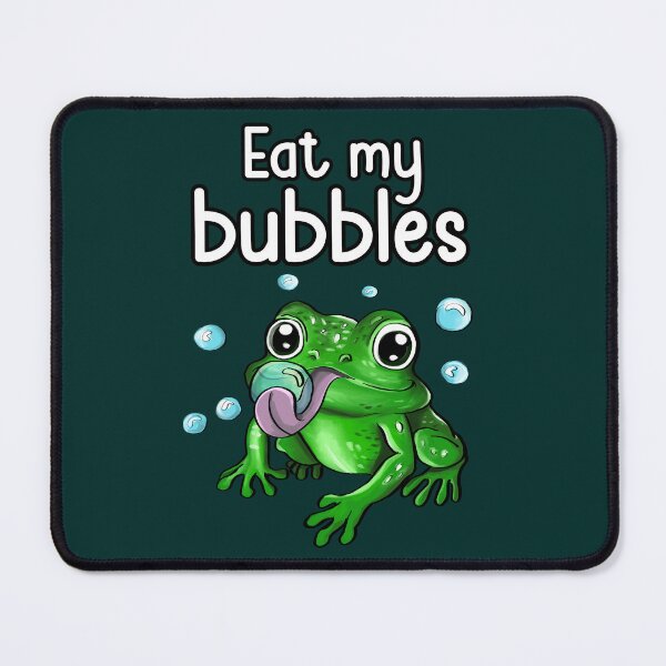 Item preview, Eat My Bubbles Funny Frog designed and sold by BeataY6Art.