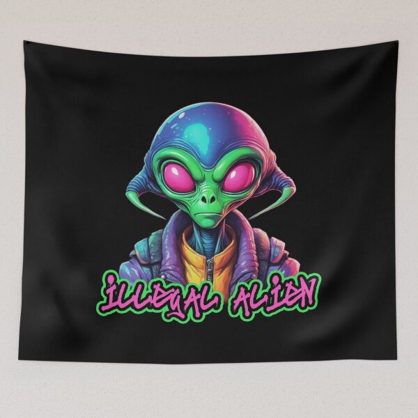 Item preview, Illegal Alien Teen, Original Character, Graffiti  designed and sold by Burn-Ego.