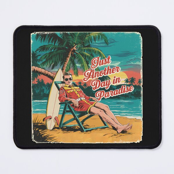Item preview, Vintage ''Just Another day in Paradise'' Life Guard Dad / Brother T-Shirt designed and sold by Witty Shirts.