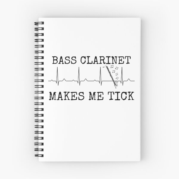 Item preview, Bass Clarinet Makes Me Tick, Clarinetist Heart Rate Woodwind Musician designed and sold by doodlerob.