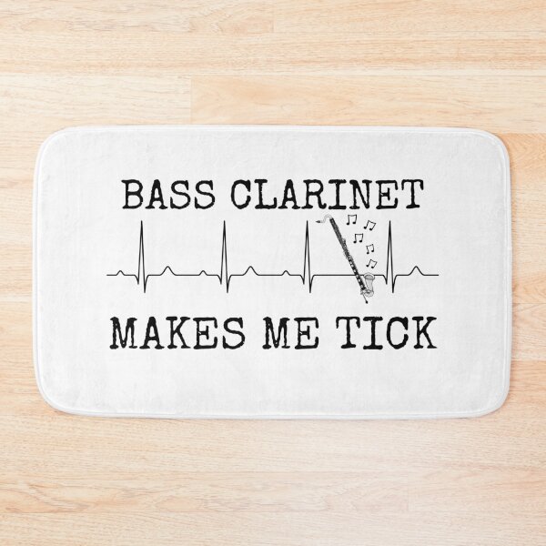 Item preview, Bass Clarinet Makes Me Tick, Clarinetist Heart Rate Woodwind Musician designed and sold by doodlerob.
