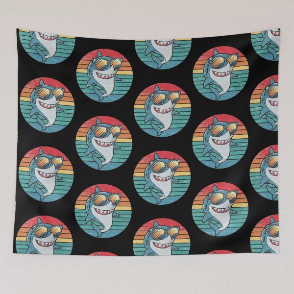 Item preview, Retro Summer Shark In Sunglasses designed and sold by Krieghorn.