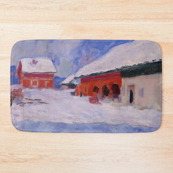 Item preview, Claude Monet - Red Houses at Bjornegaard in the Snow, Norway - 1895 designed and sold by dottyshai.