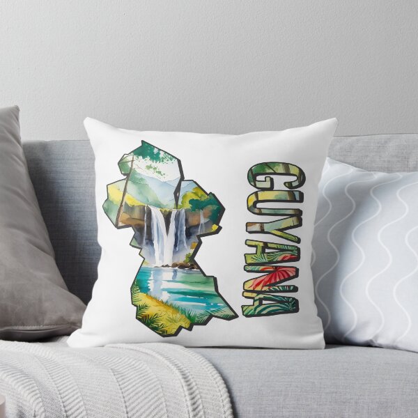 Item preview, Guyana watercolor map designed and sold by Motivburg.