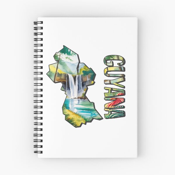 Item preview, Guyana watercolor map designed and sold by Motivburg.