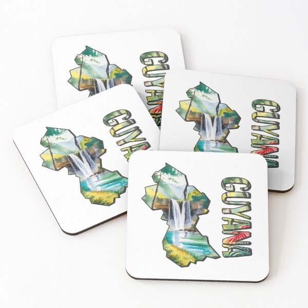 Item preview, Guyana watercolor map designed and sold by Motivburg.