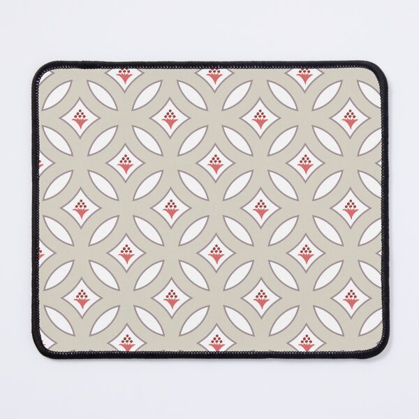 Item preview, pearl white interlocking circles with floral bouquets designed and sold by colorofmagic.