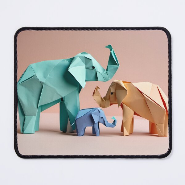 Item preview, Origami Elephant Family designed and sold by TrendyGalaxy.