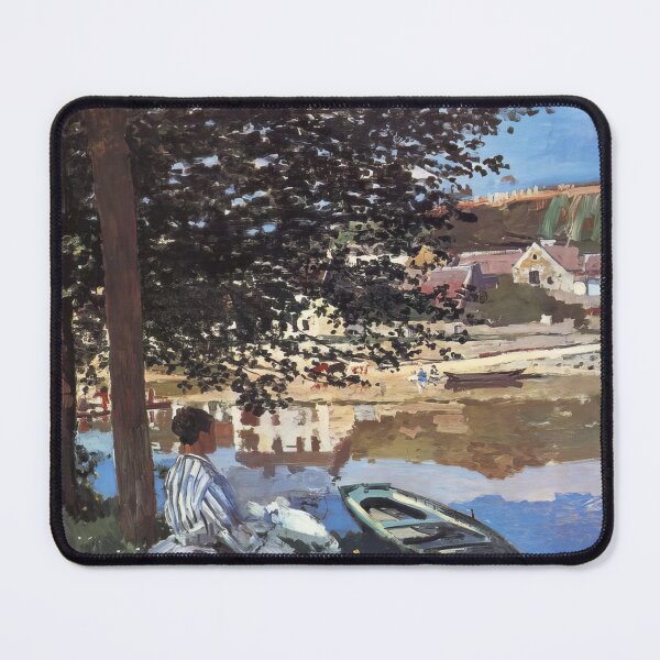 Item preview, Claude Monet - River Scene at Bennecourt - 1868 designed and sold by dottyshai.
