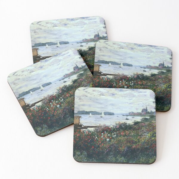 Item preview, Claude Monet - Riverbank at Argenteuil - 1877 designed and sold by dottyshai.