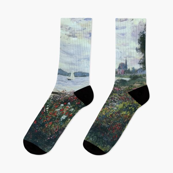 Item preview, Claude Monet - Riverbank at Argenteuil - 1877 designed and sold by dottyshai.