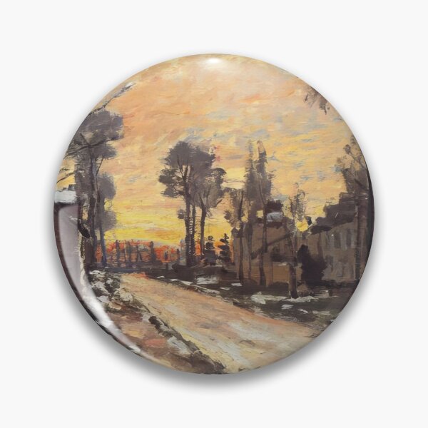 Item preview, Claude Monet - Road at Louveciennes, Melting Snow, Sunset - 1870 designed and sold by dottyshai.