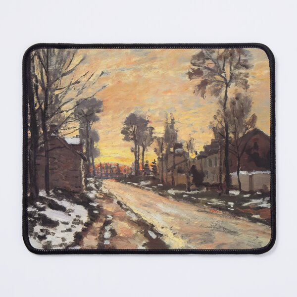 Item preview, Claude Monet - Road at Louveciennes, Melting Snow, Sunset - 1870 designed and sold by dottyshai.